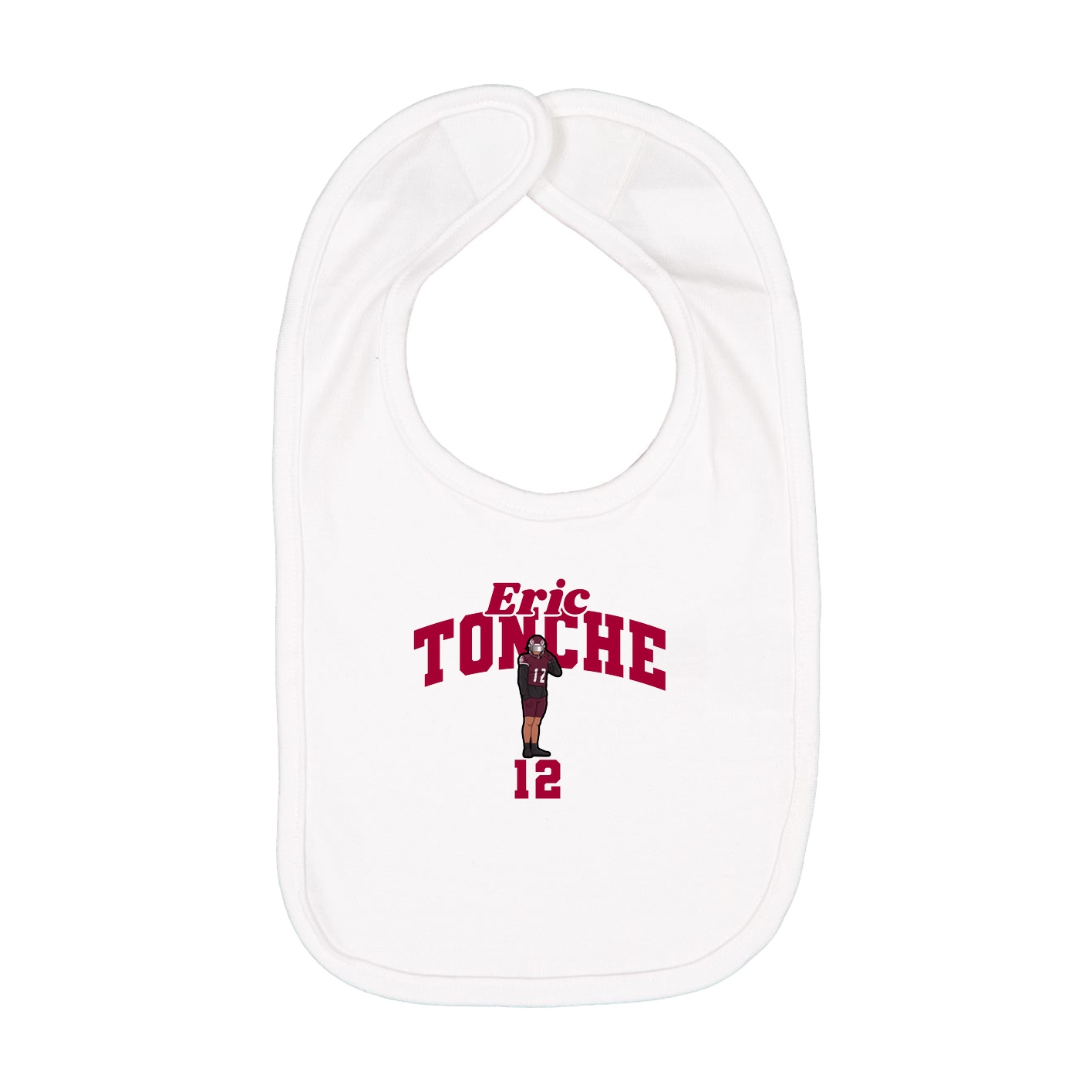 Infant Bib — Signature Arch in White