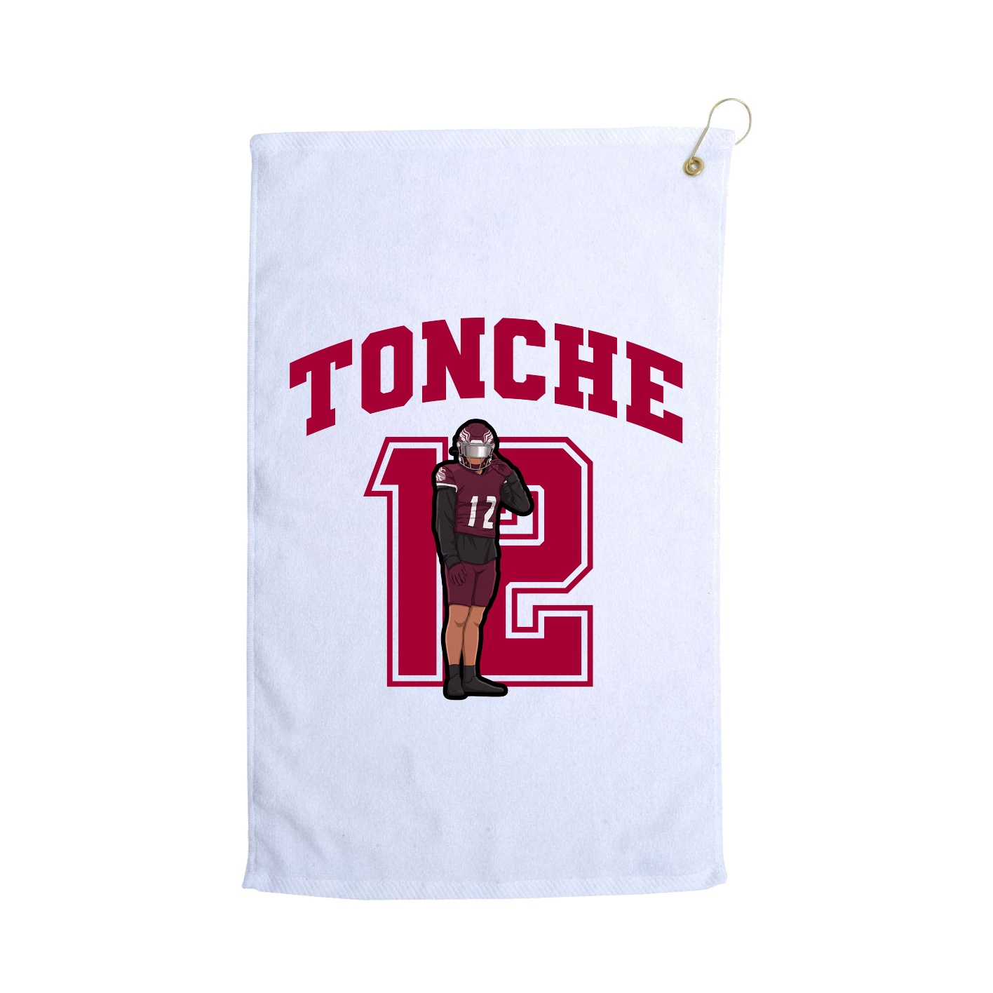 Golf Towel — Number in White