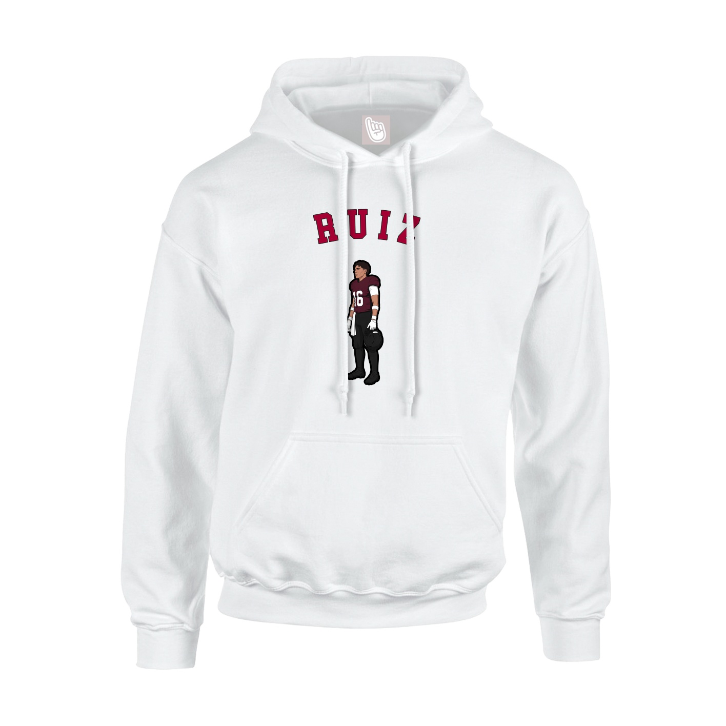 Youth Hoodie — Shirsey Arch in White