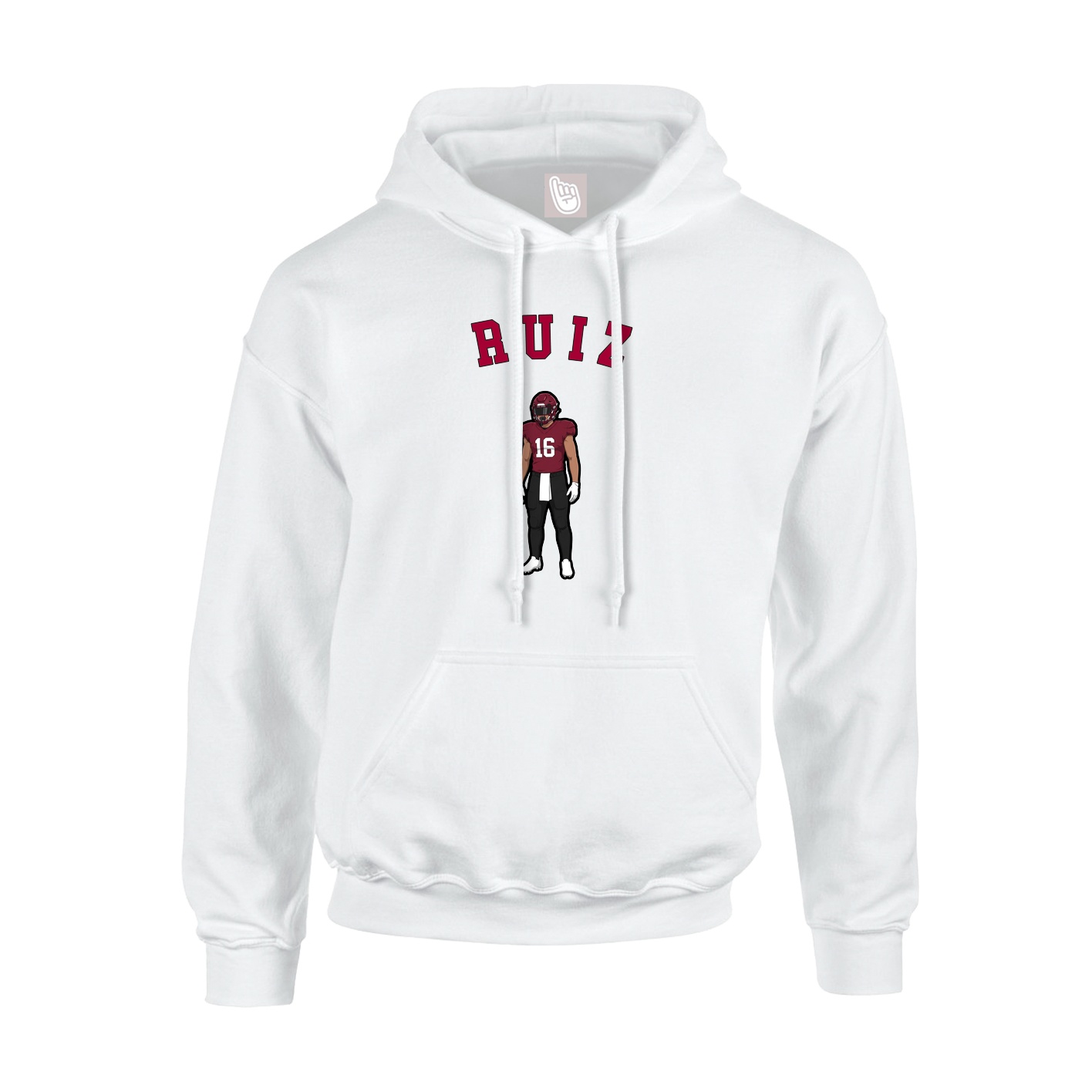 Youth Hoodie — Shirsey Arch in White
