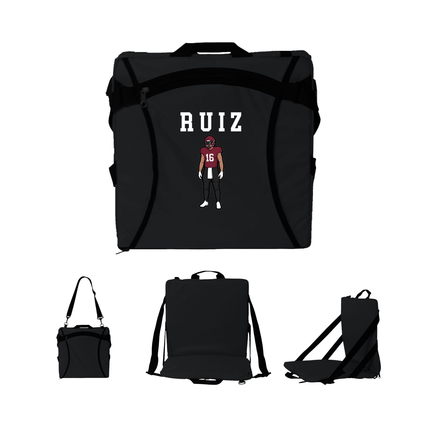 Folding Stadium Seat — Shirsey in Black