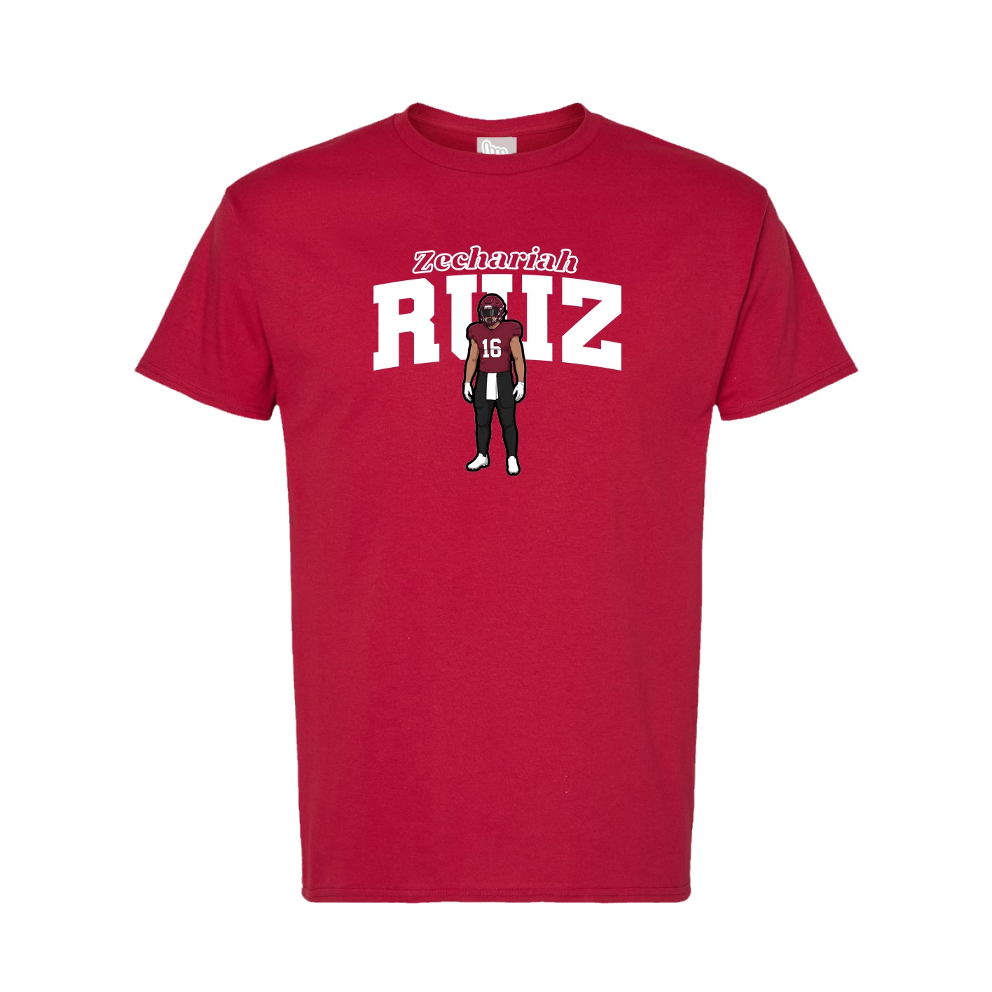 Tee — Name Arch in Crimson