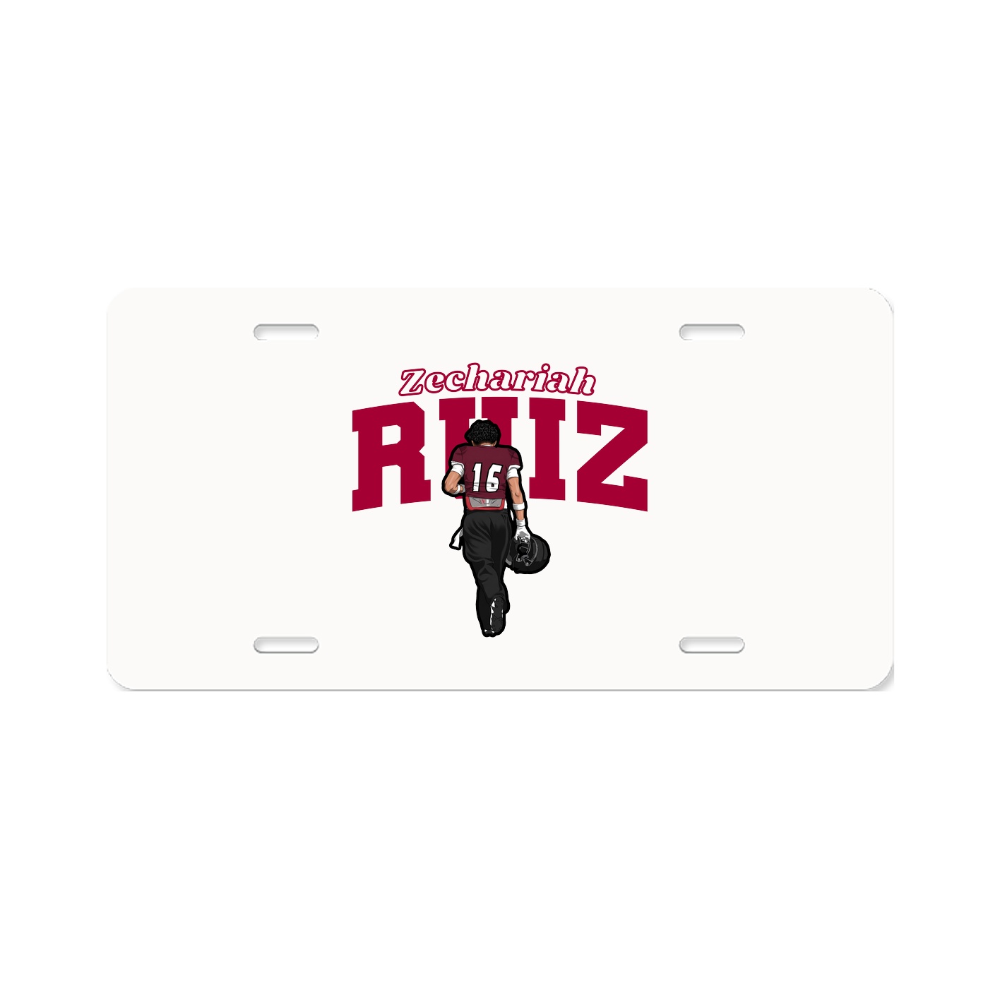 License Plate — Name Arch in Classic