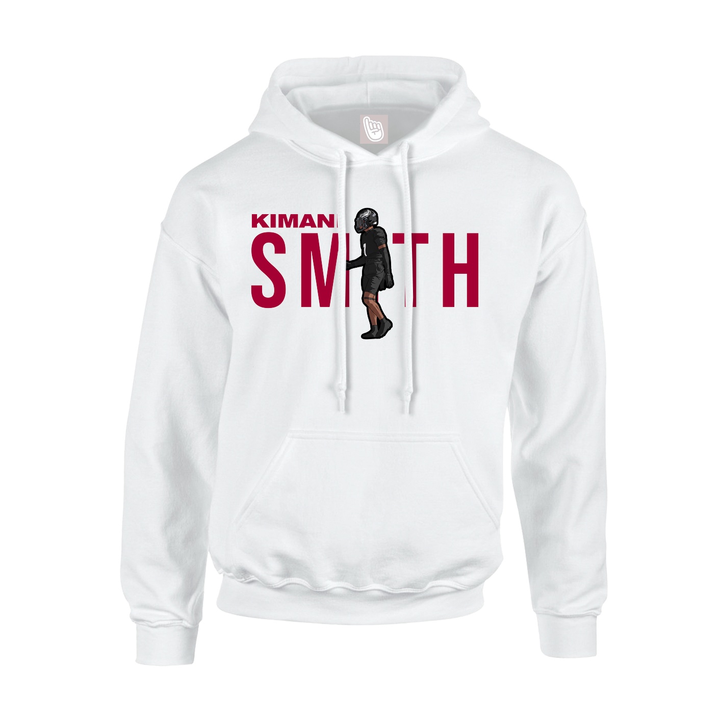 Youth Hoodie — Player Name in White