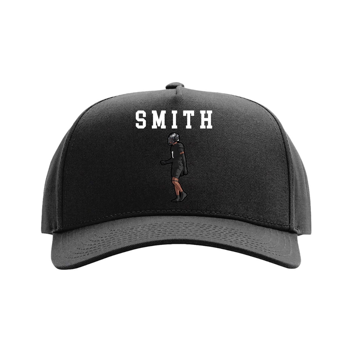 Full Fabric Five-Panel Champ Cap — Shirsey in Black