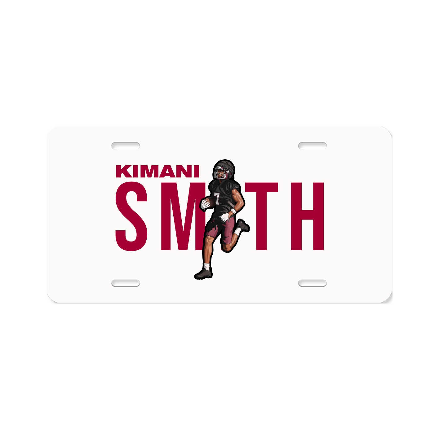 License Plate — Player Name in Classic