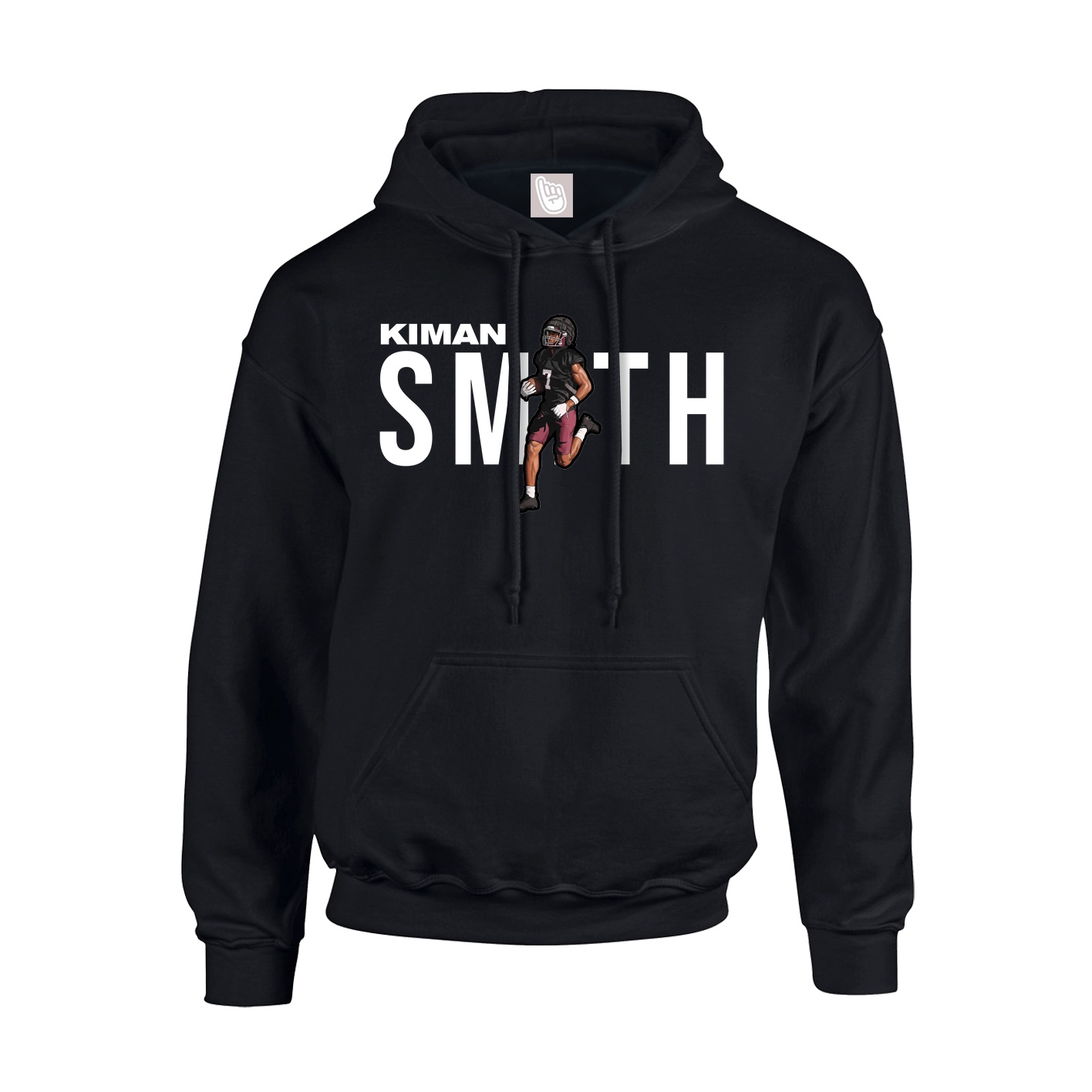 Youth Hoodie — Player Name in Black