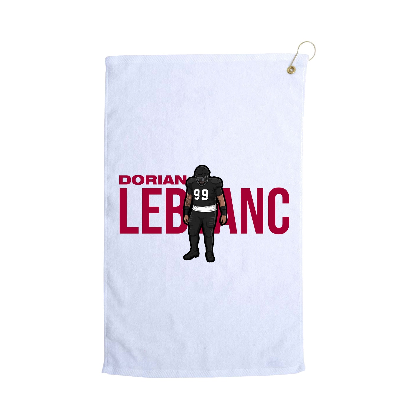 Golf Towel — Player Name in White