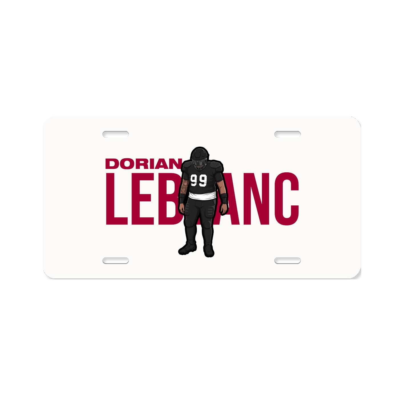 License Plate — Player Name in Classic