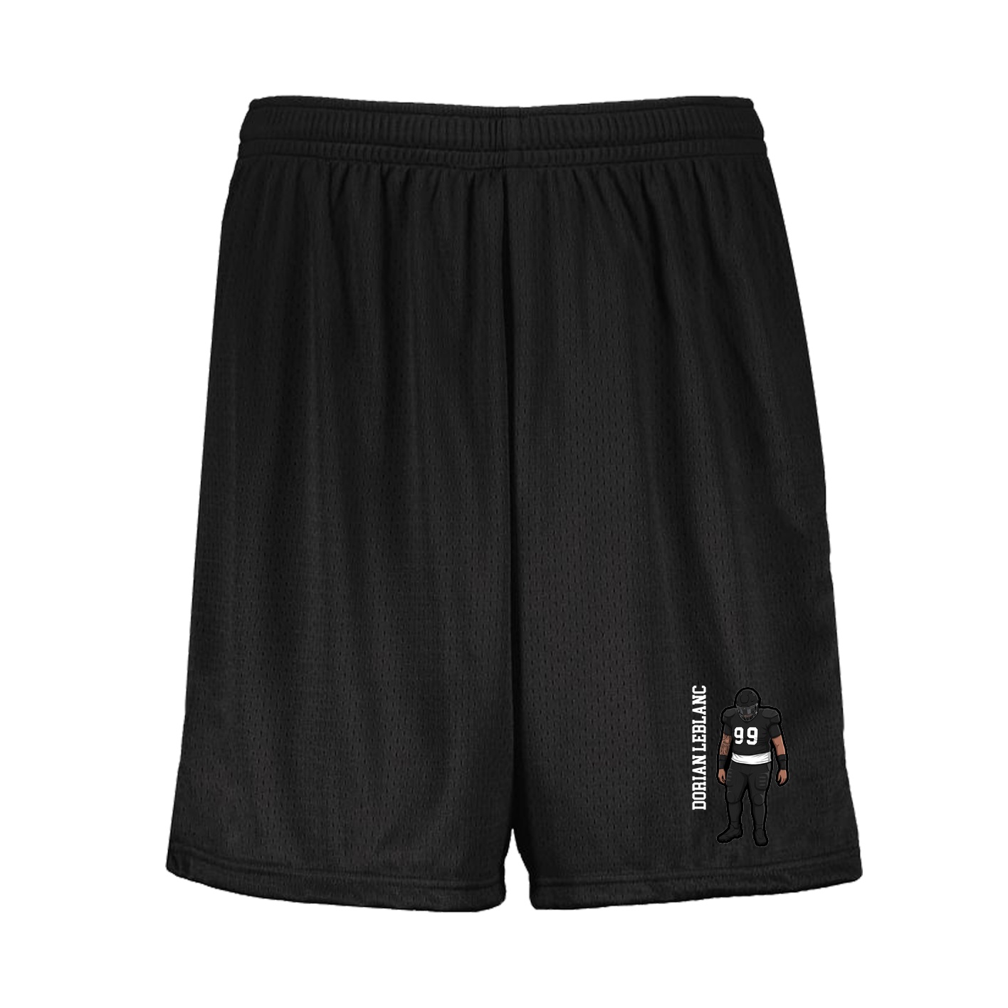 Shorts — Name Vertical in Black