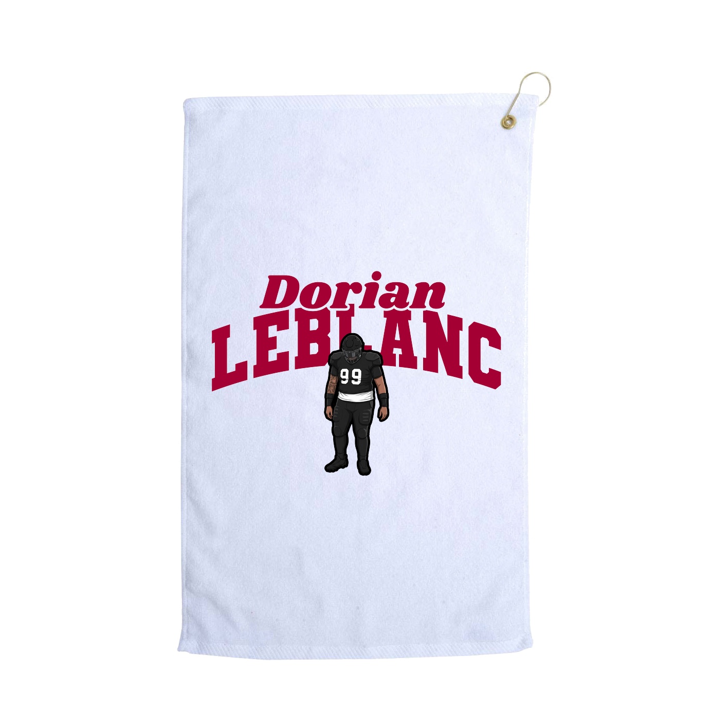 Golf Towel — Signature Arch in White