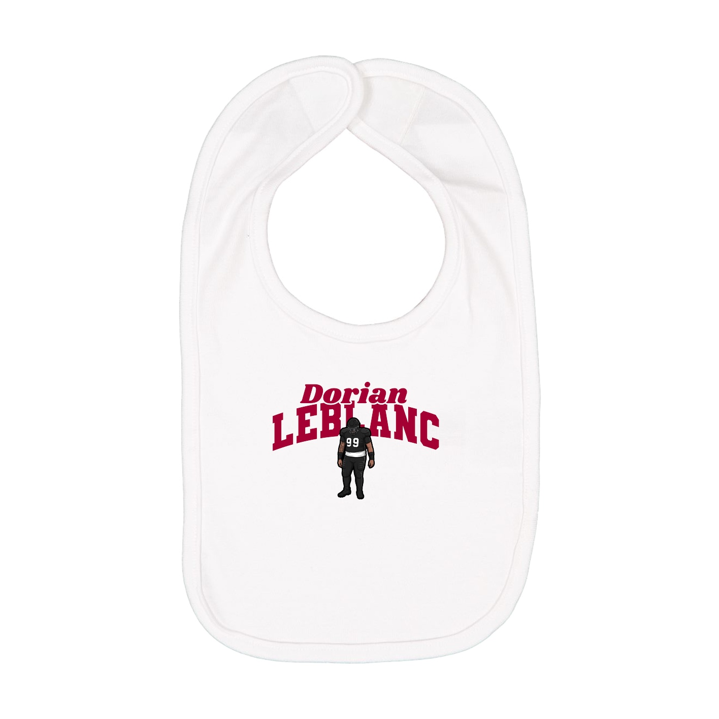 Infant Bib — Signature Arch in White