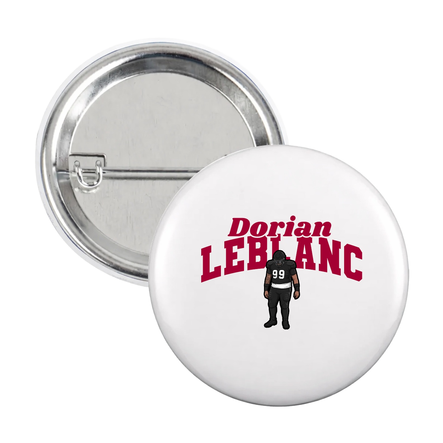 Game Day Button — Signature Arch in White