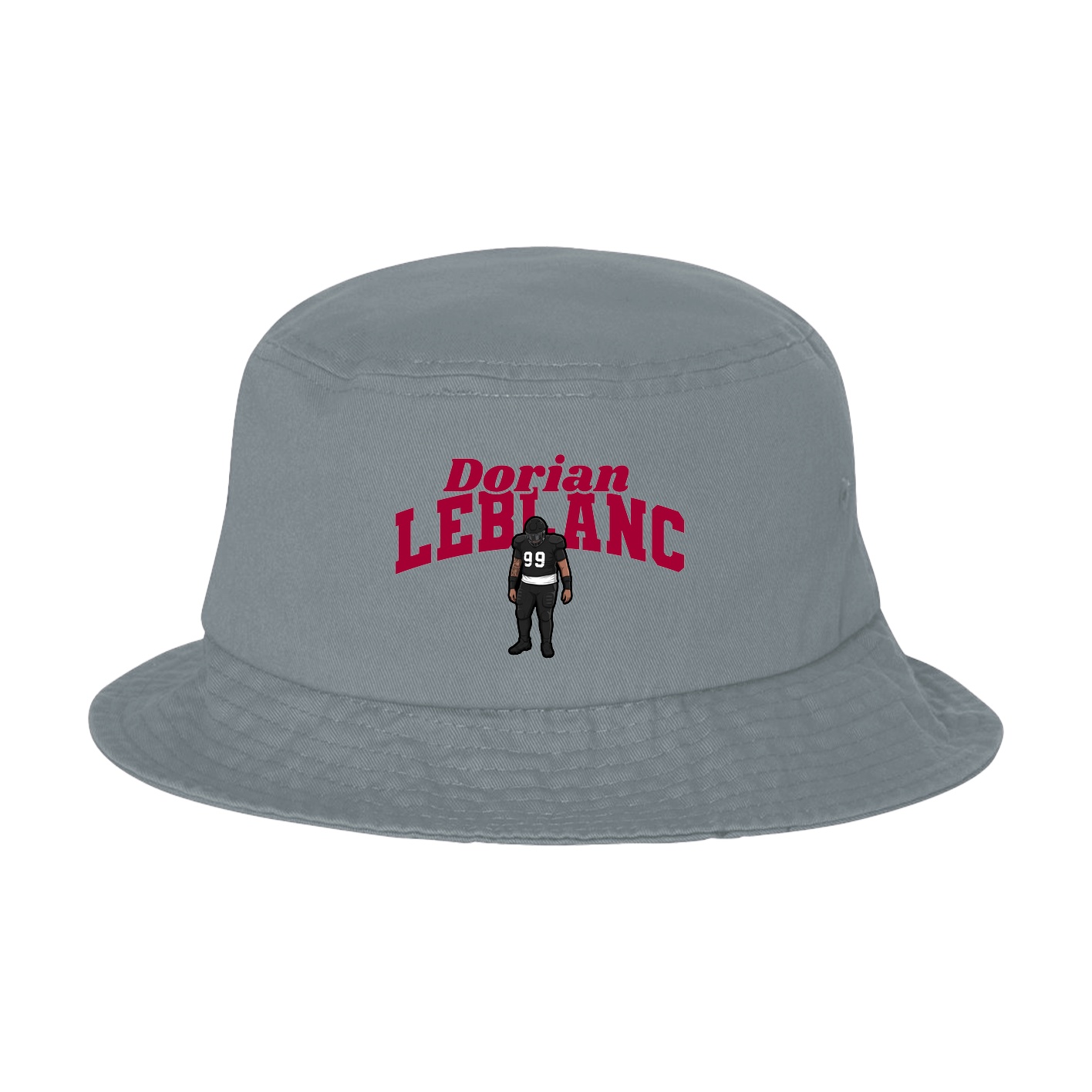 Bucket Cap — Signature Arch in Grey