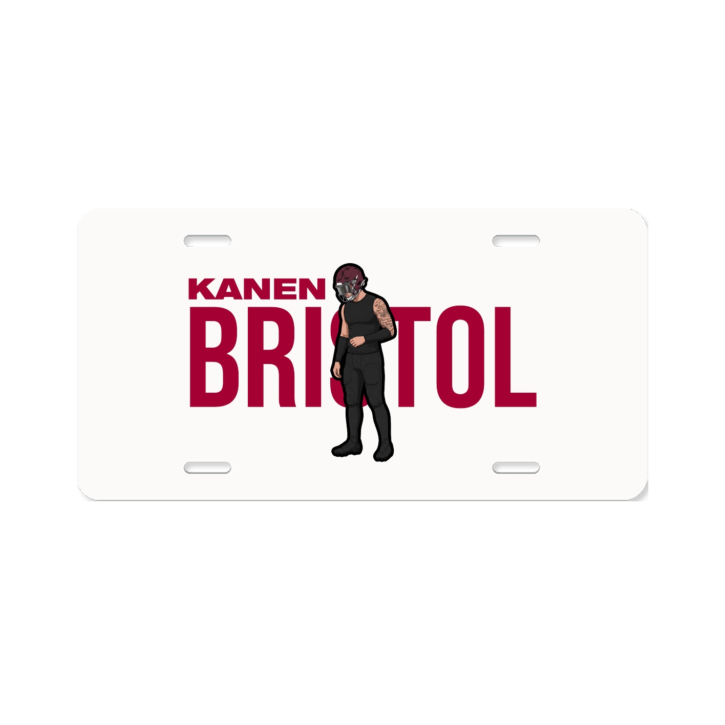 License Plate — Player Name in Classic
