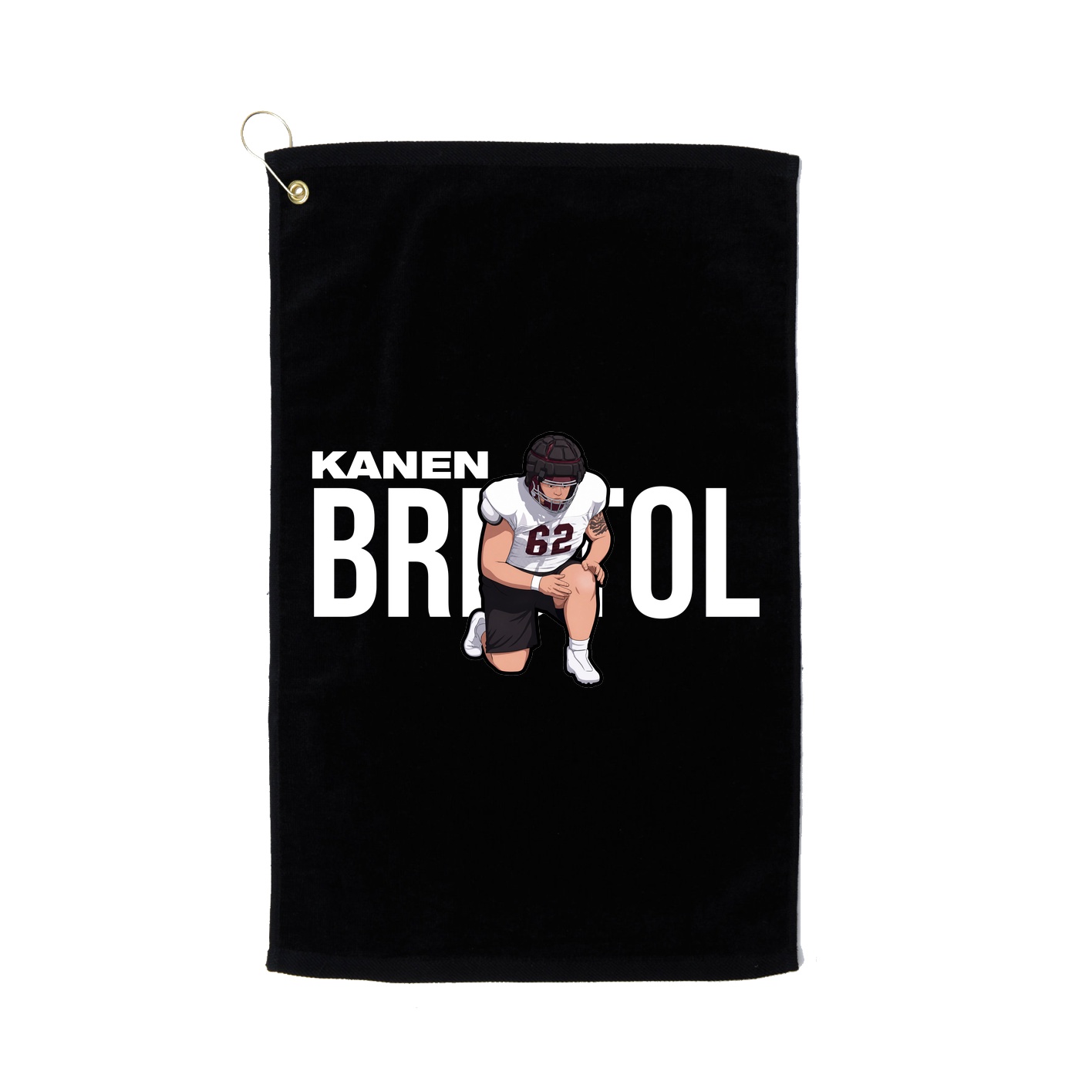 Golf Towel — Player Name in Black