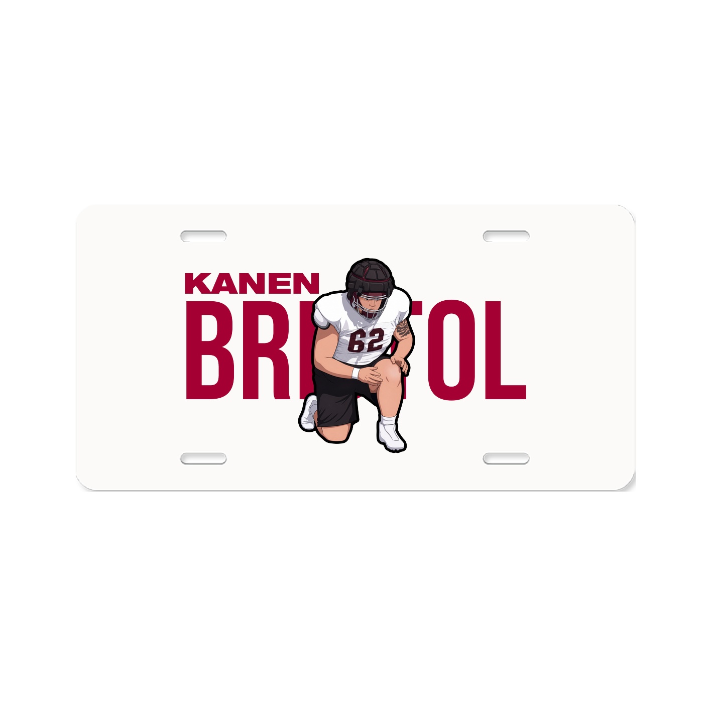 License Plate — Player Name in Classic