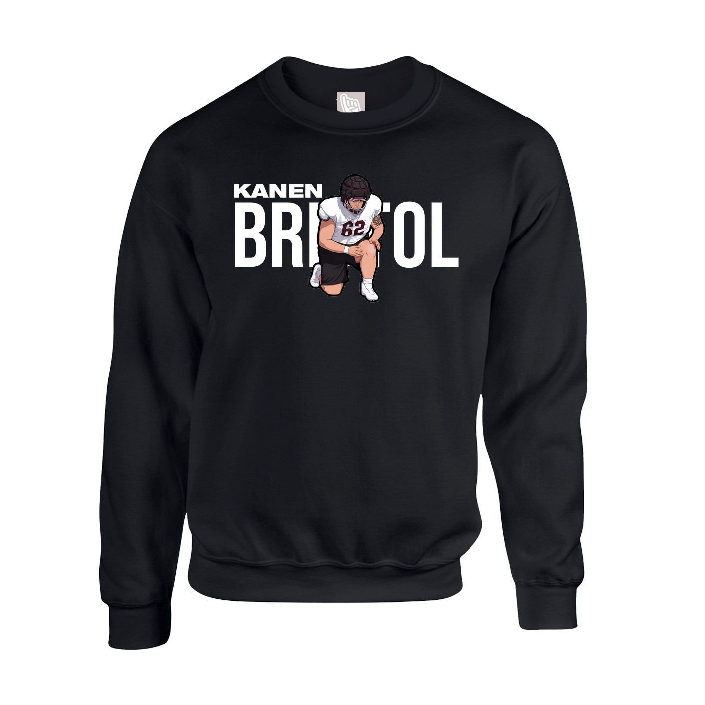 Fleece Crew — Player Name in Black