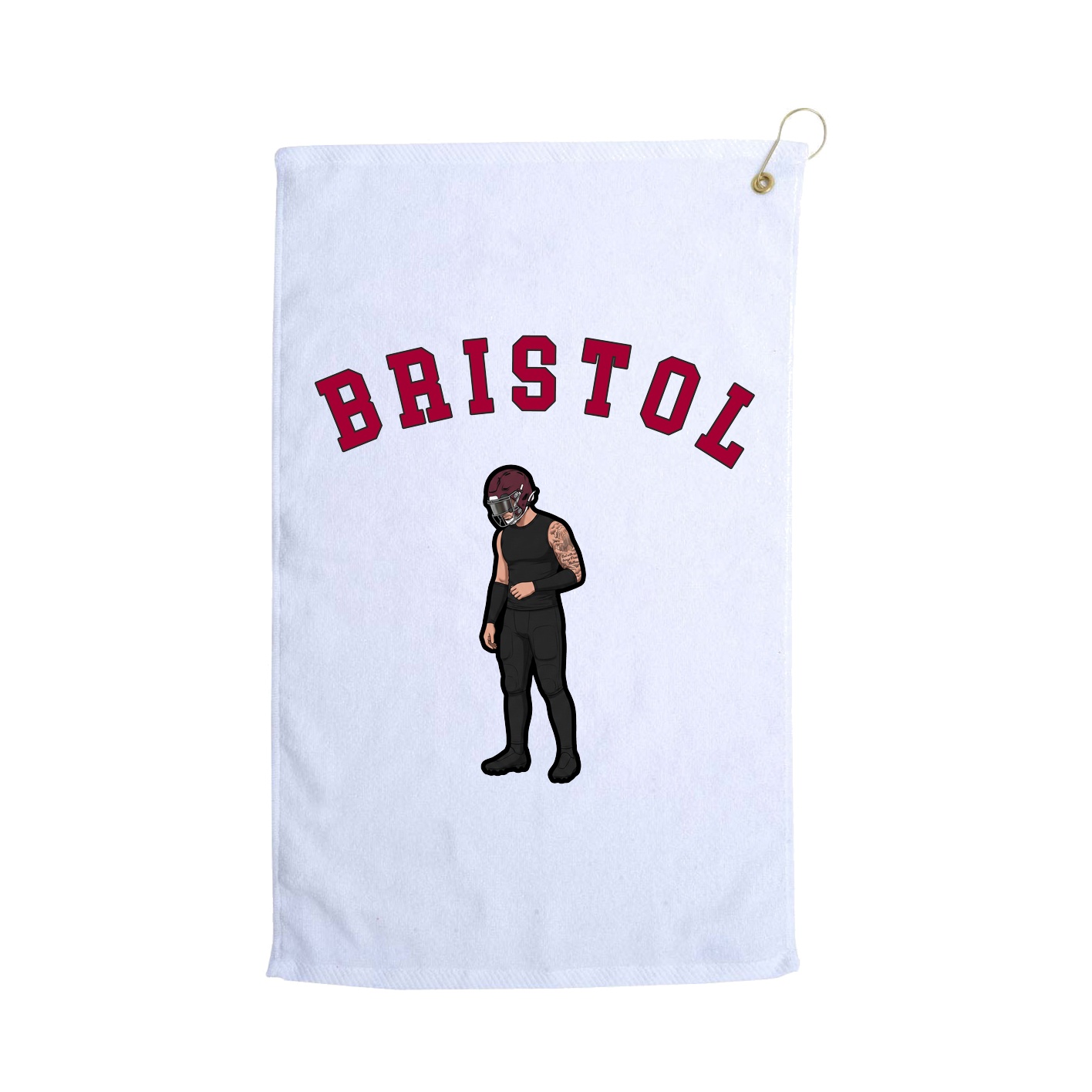 Golf Towel — Shirsey Arch in White