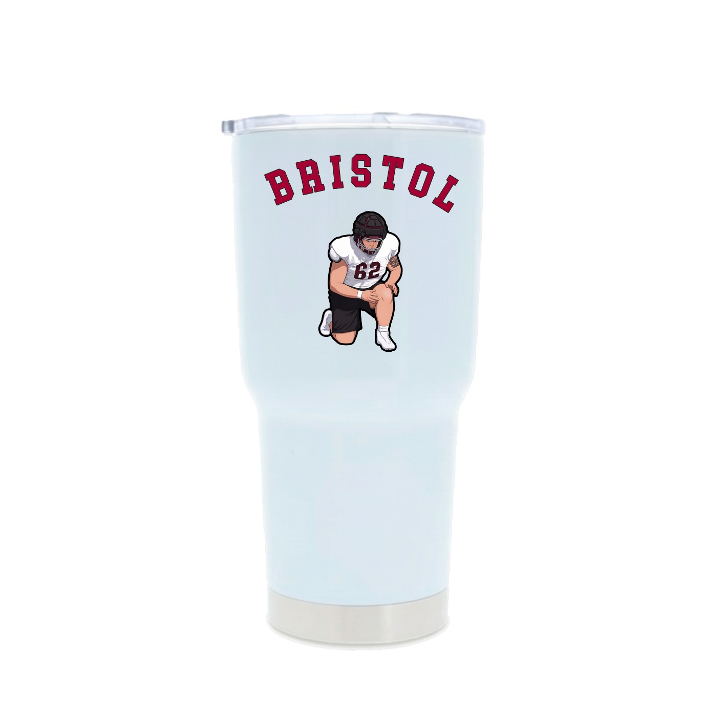 30oz Stainless Steel Tumbler — Shirsey Arch in White