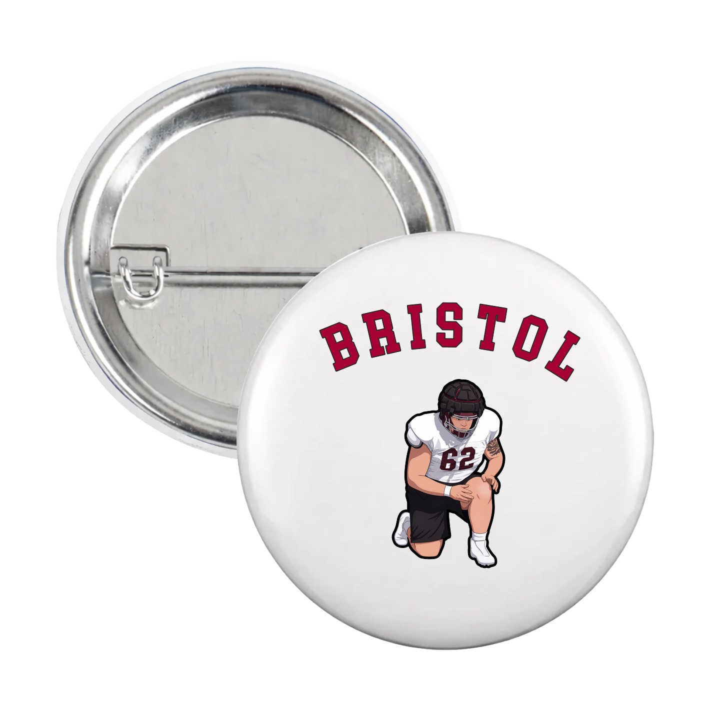 Game Day Button — Shirsey Arch in White