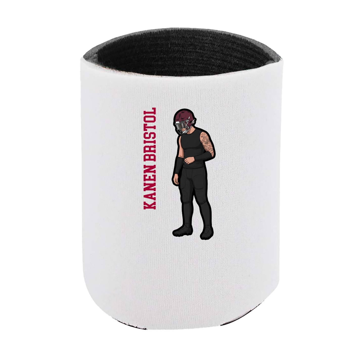 Can Holder — Name Vertical in White