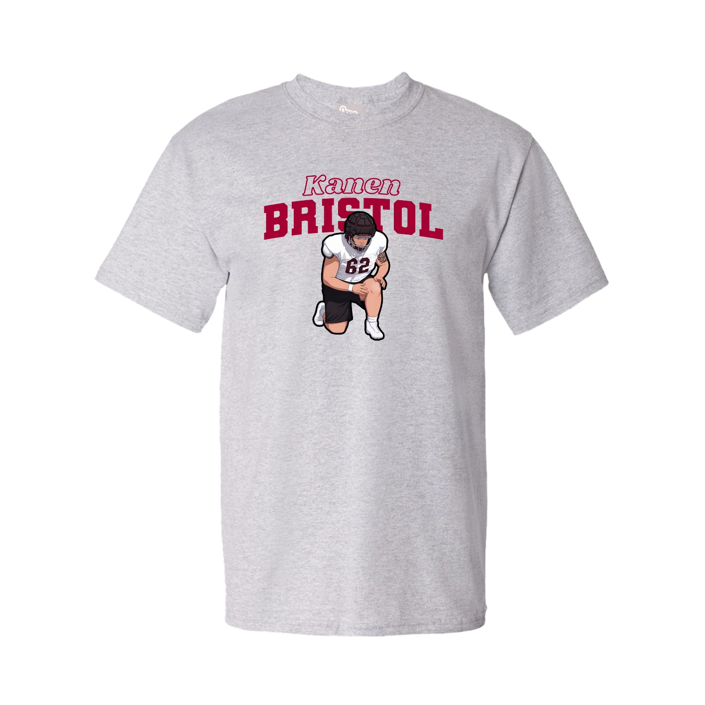 Tee — Name Arch in Grey