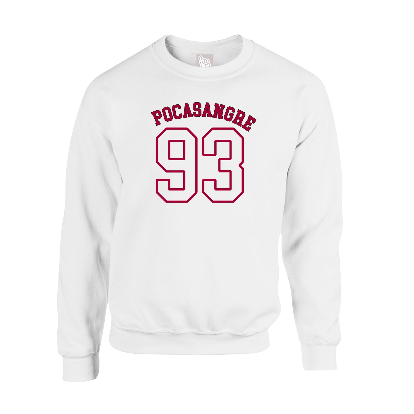 Fleece Crew — Shirsey Arch in White