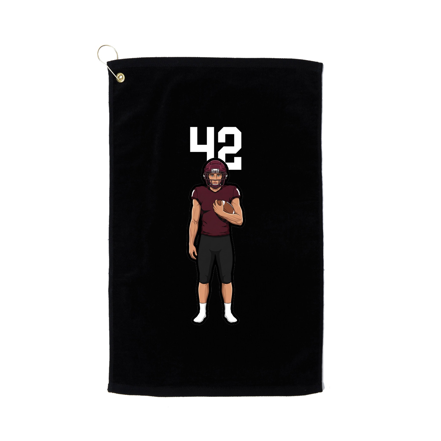 Golf Towel — Number Top in Black
