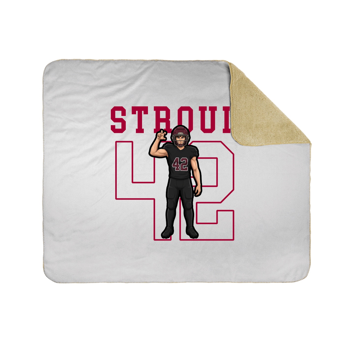 50x60 Sherpa Lined Throw Blanket
