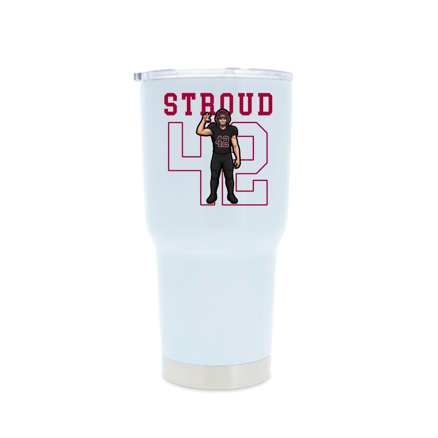 30oz Stainless Steel Tumbler — Shirsey in White