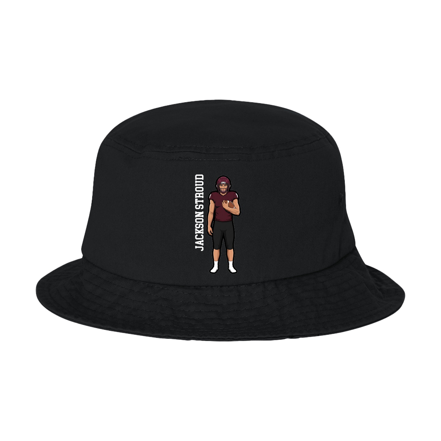 Bucket Cap — Name Vertical in Black
