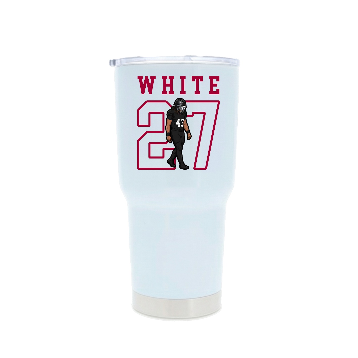 30oz Stainless Steel Tumbler — Shirsey in White