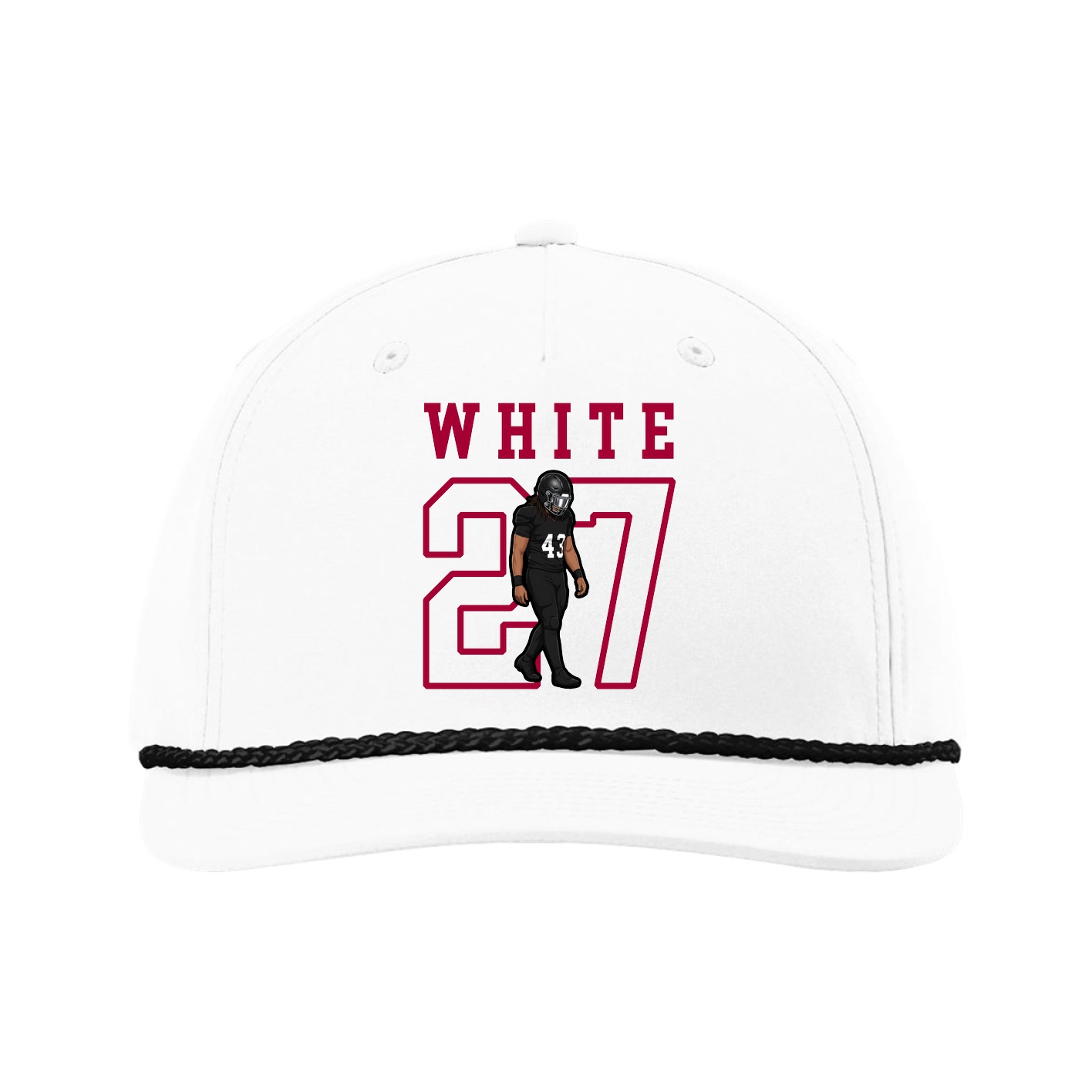 Five-Panel Classic Rope Cap — Shirsey in White
