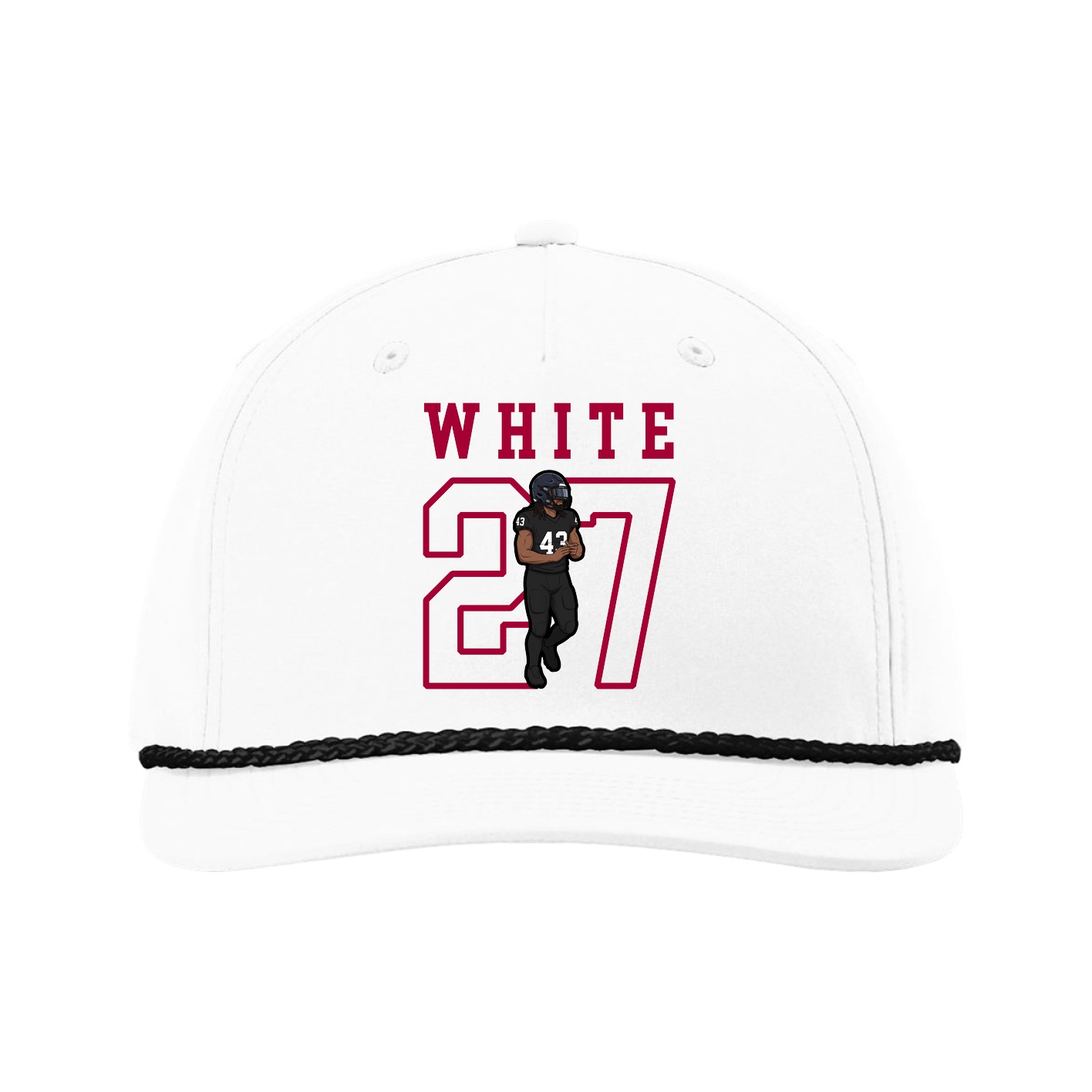 Five-Panel Classic Rope Cap — Shirsey in White