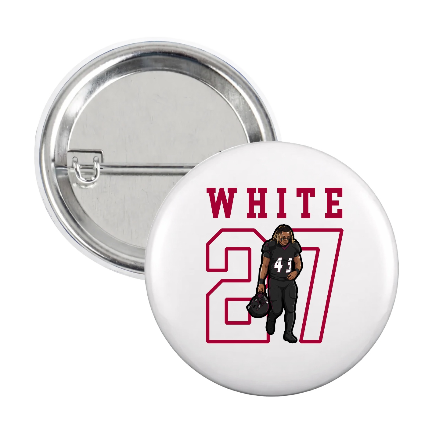 Game Day Button — Shirsey in White