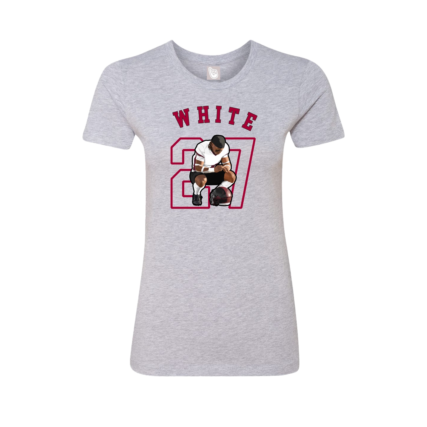 Fitted Women's Tee — Shirsey Arch in Grey