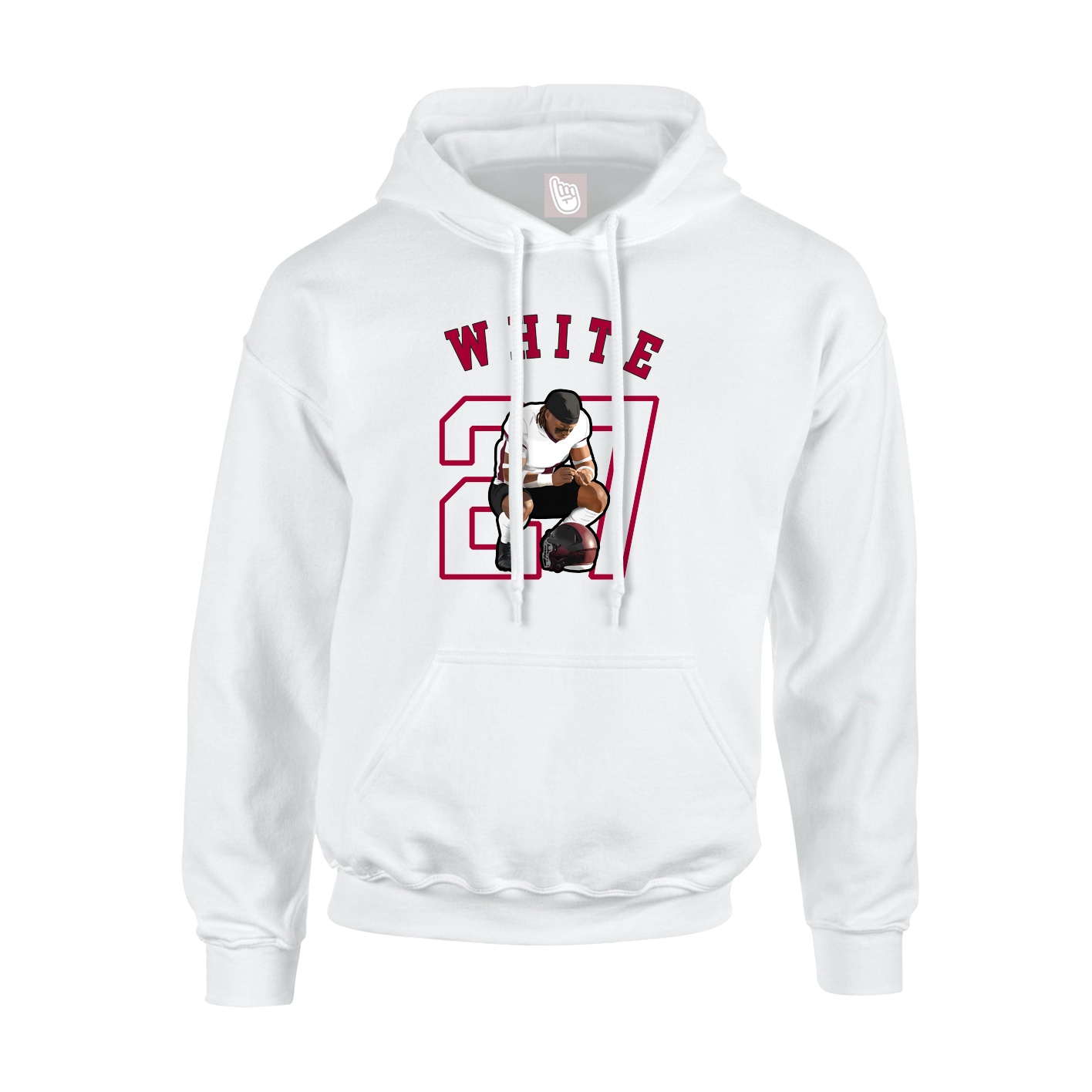 Hoodie — Shirsey Arch in White