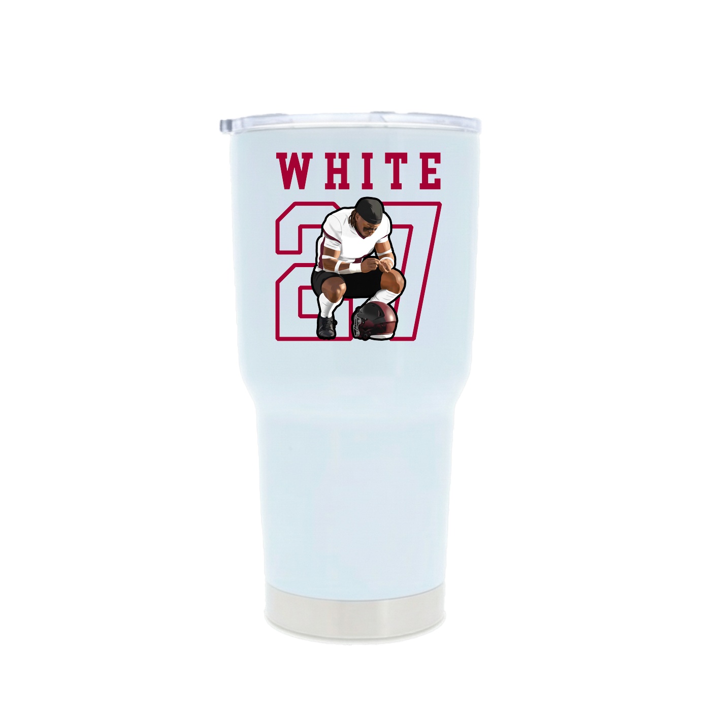 30oz Stainless Steel Tumbler — Shirsey in White