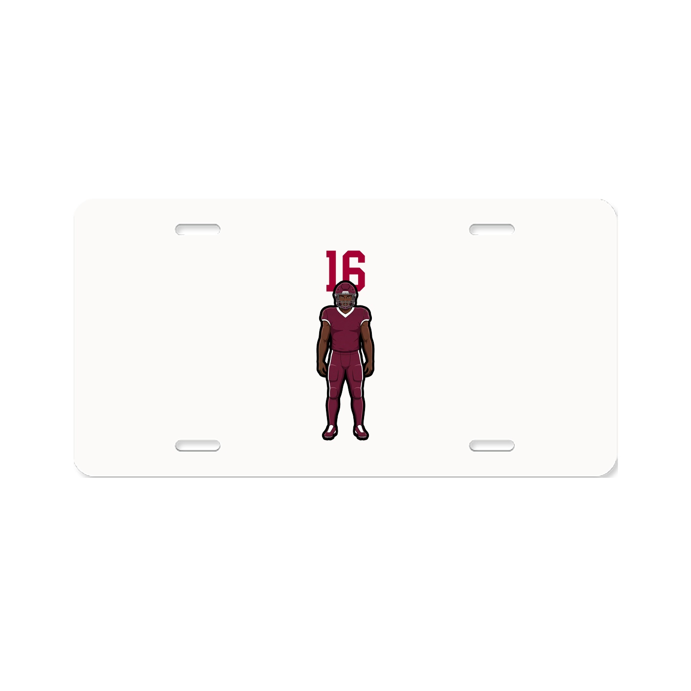 License Plate — Number Top in Classic