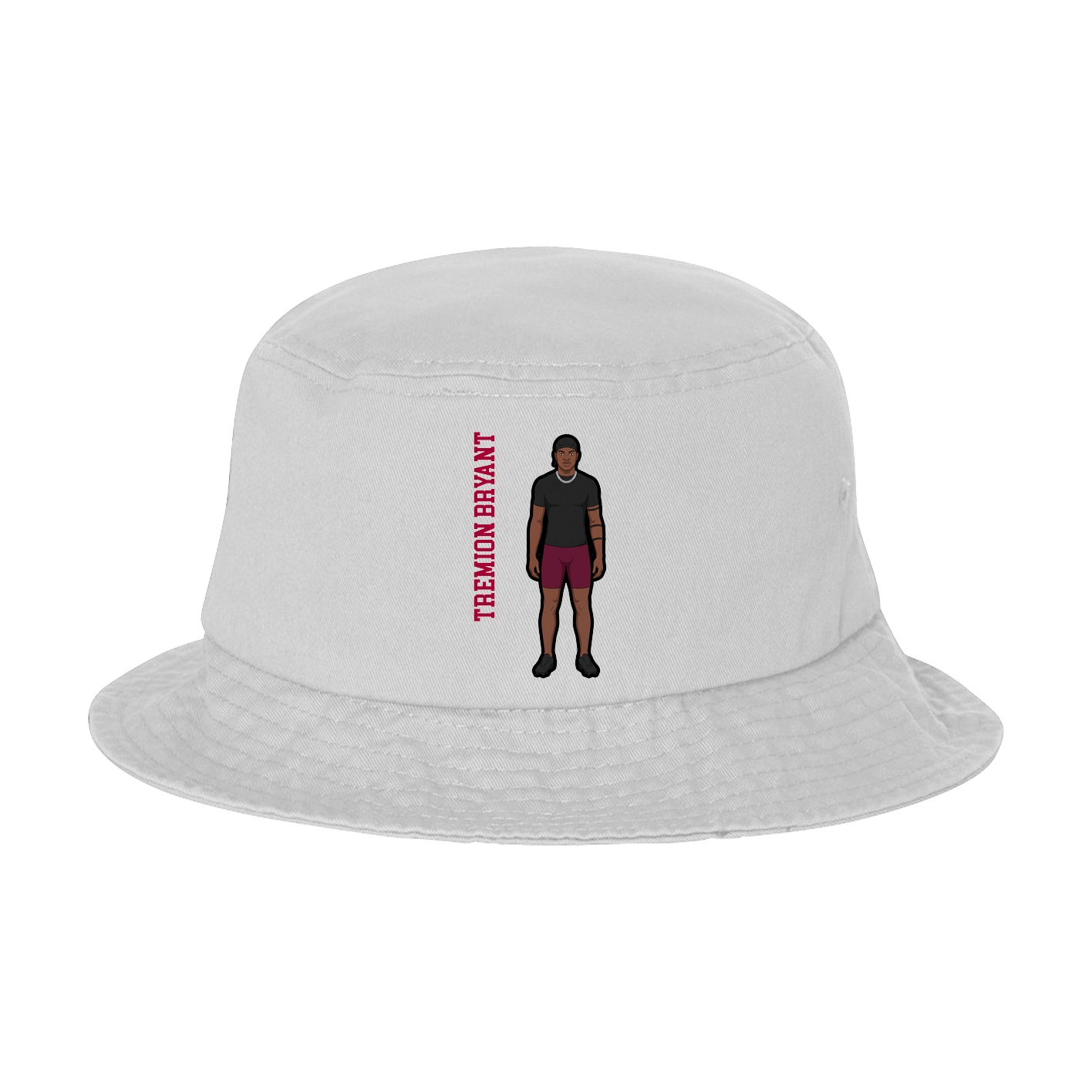 Bucket Cap — Name Vertical in White