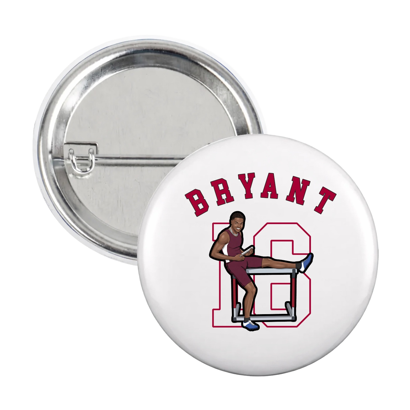 Game Day Button — Shirsey Arch in White
