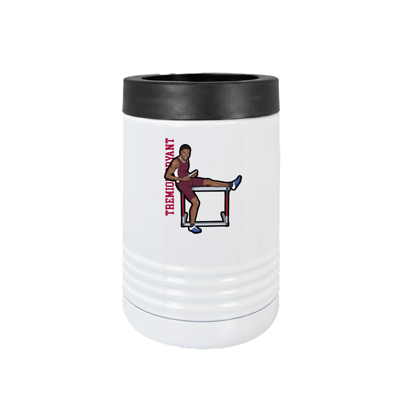 Beverage Holder — Name Vertical in White