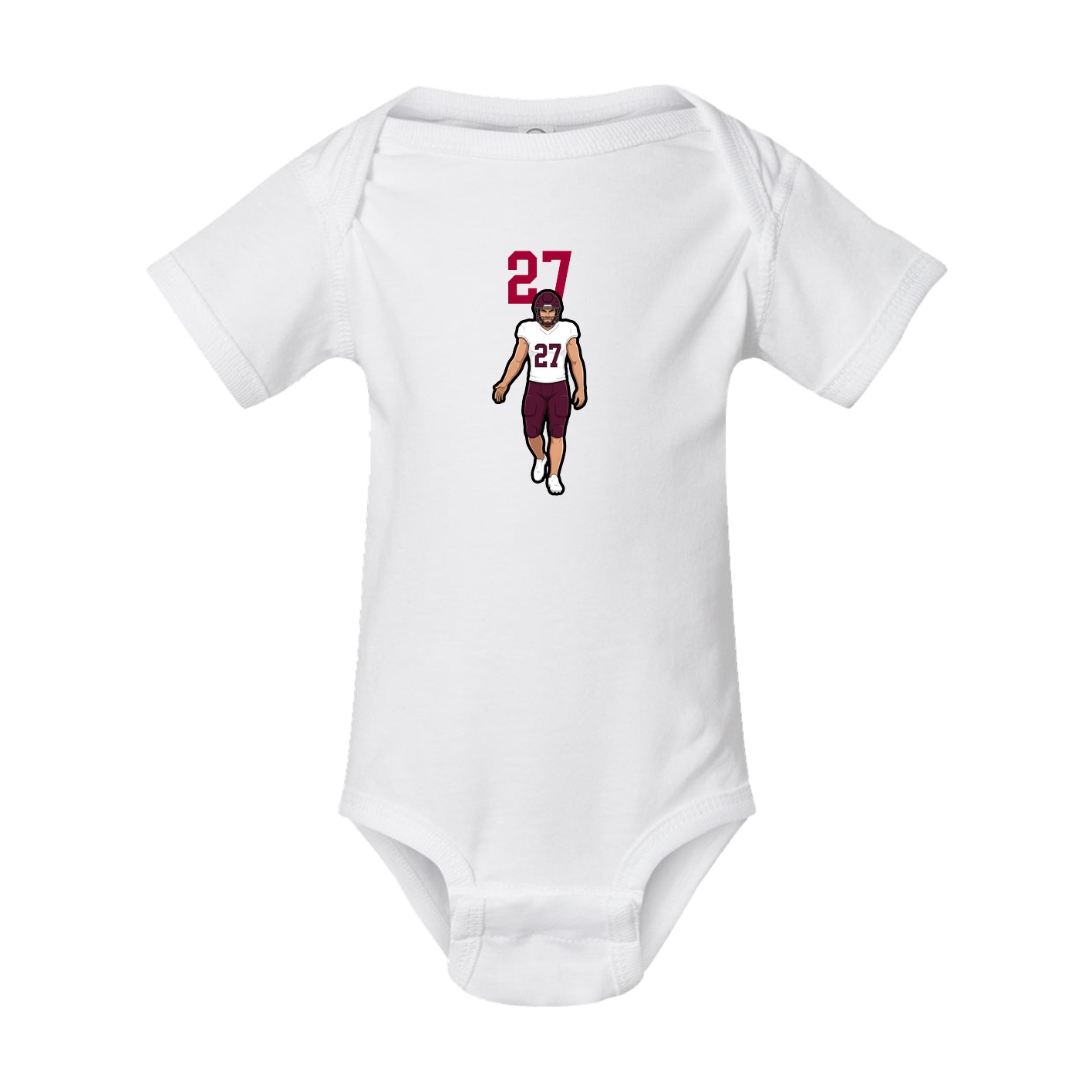 Baby Onesie — Number Top in White