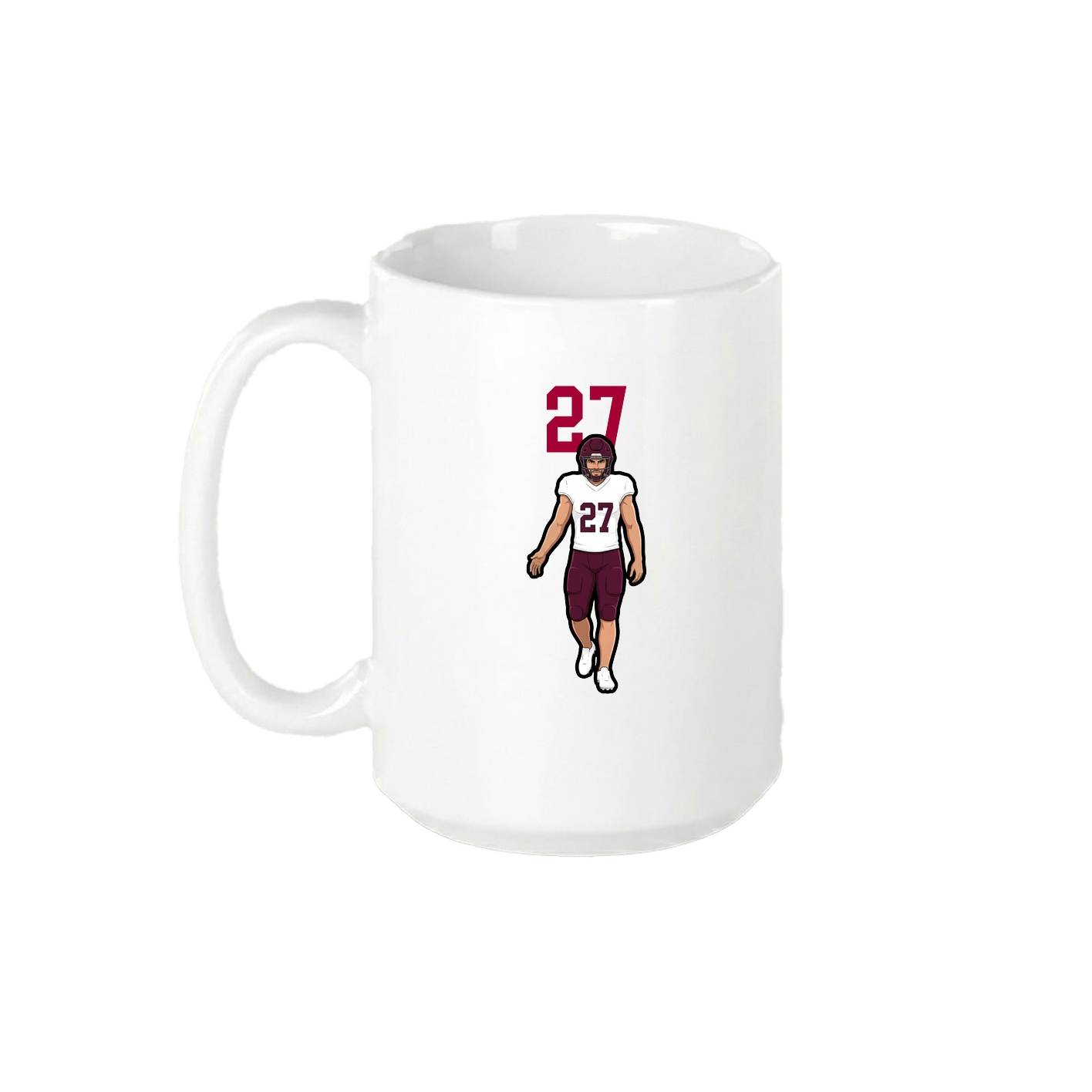 15oz Coffee Mug — Number Top in White