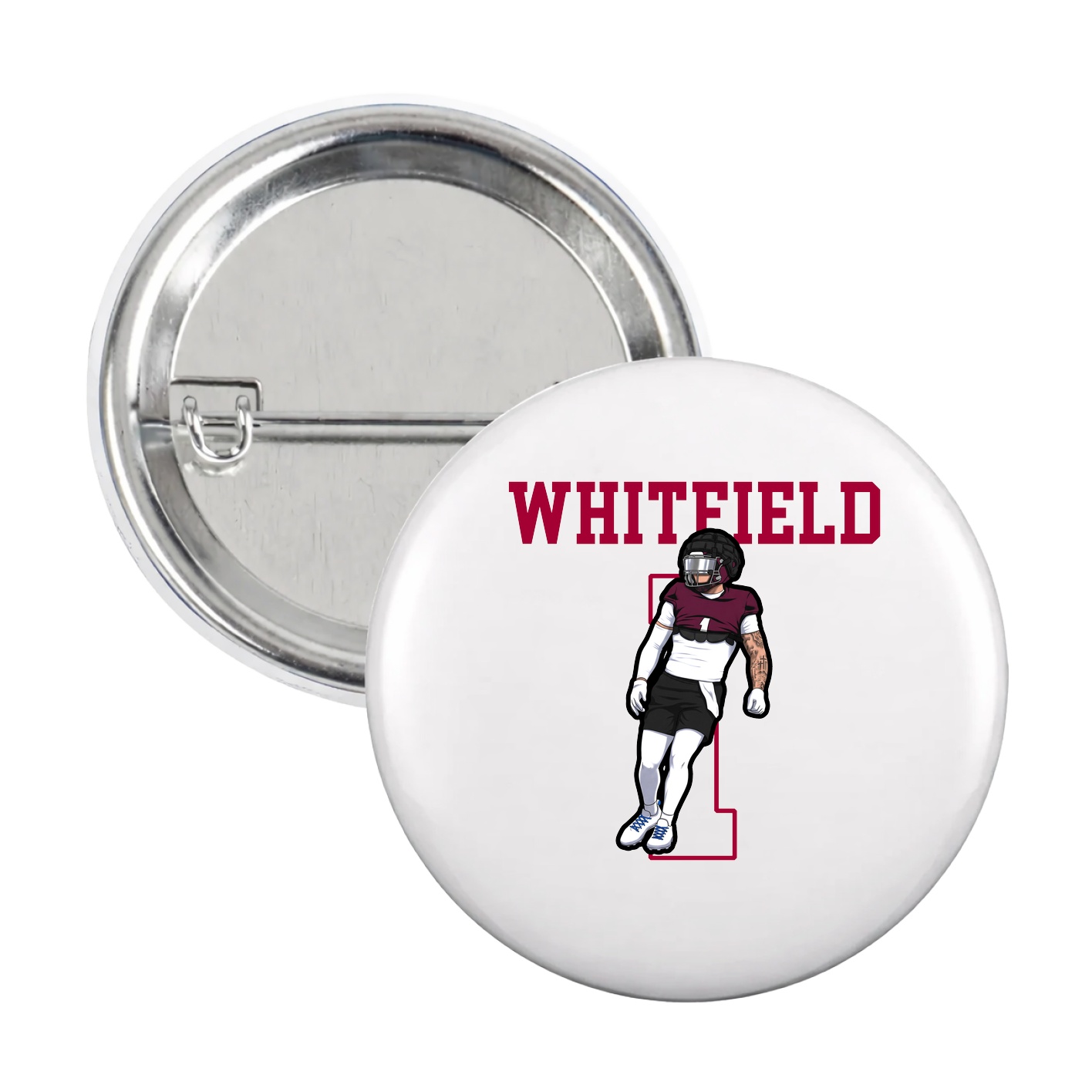 Game Day Button — Shirsey in White