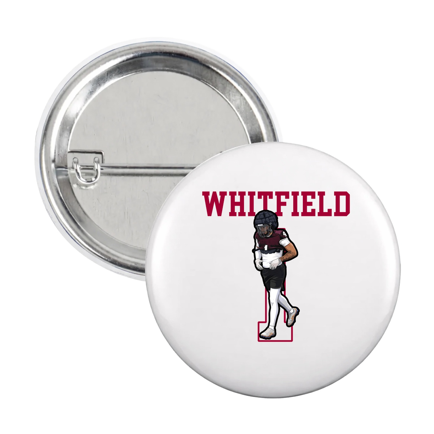 Game Day Button — Shirsey in White