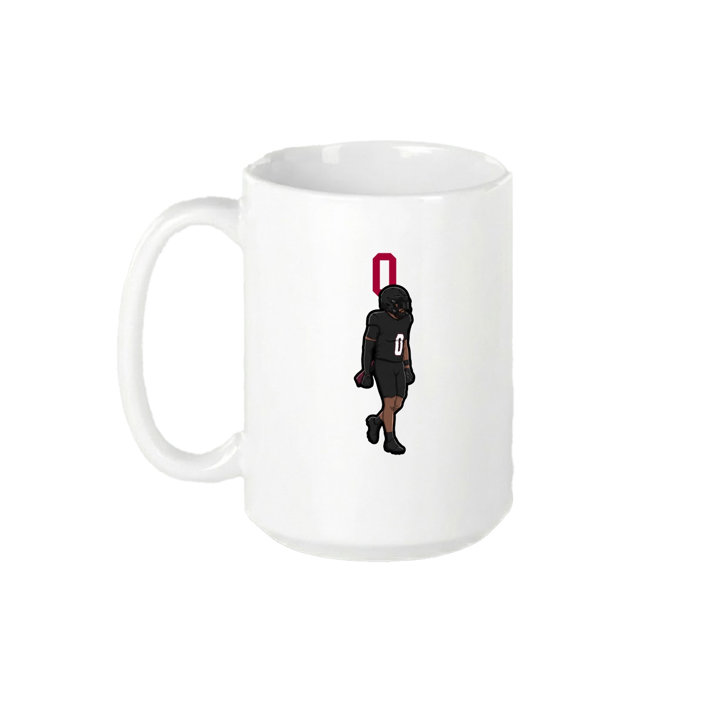 15oz Coffee Mug — Number Top in White