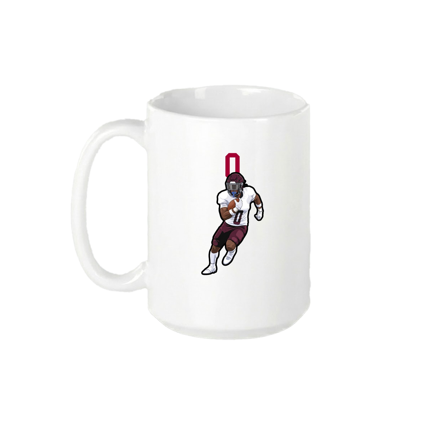 15oz Coffee Mug — Number Top in White