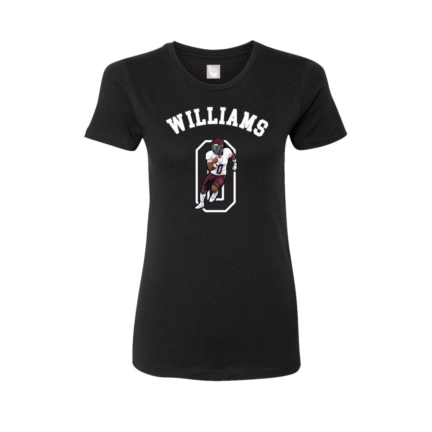 Fitted Women's Tee — Shirsey Arch in Black